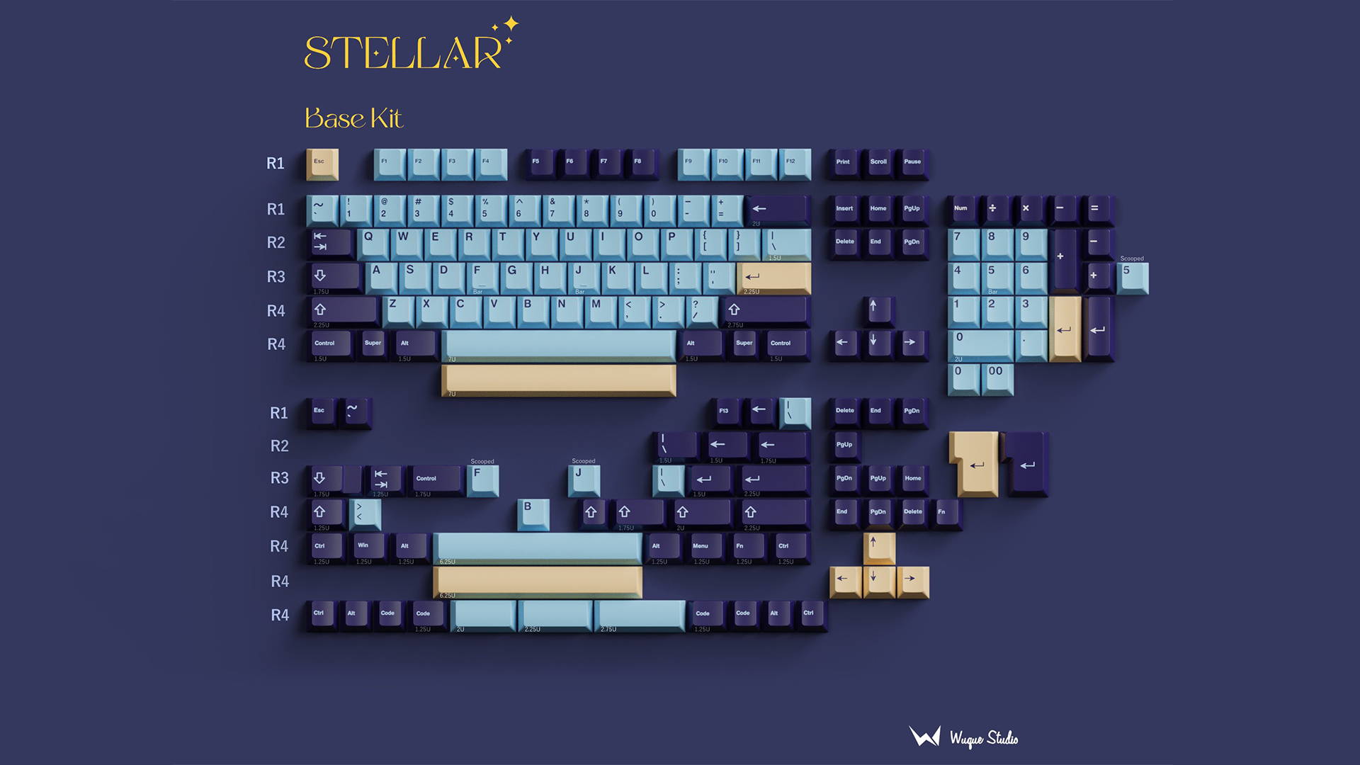 【信頼】 WS Studio Wuque – Keycaps Stellar キーボード